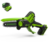 Цепная мини-пила Greenworks 24V G24MCS10 (10 см) аккумуляторная в Себеже